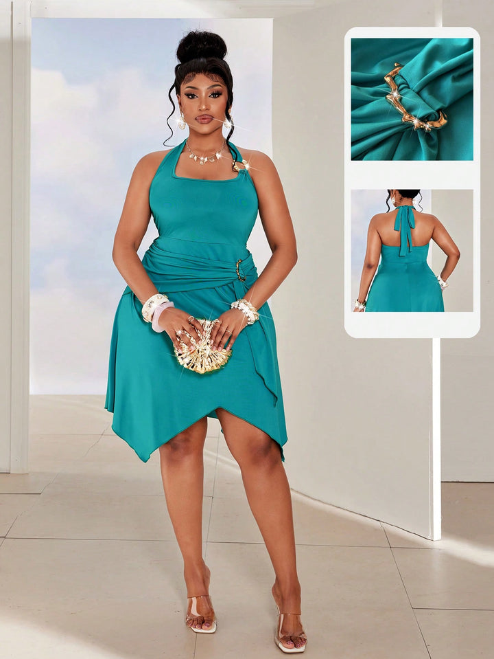 Rochie mini SHEIN, turcoaz