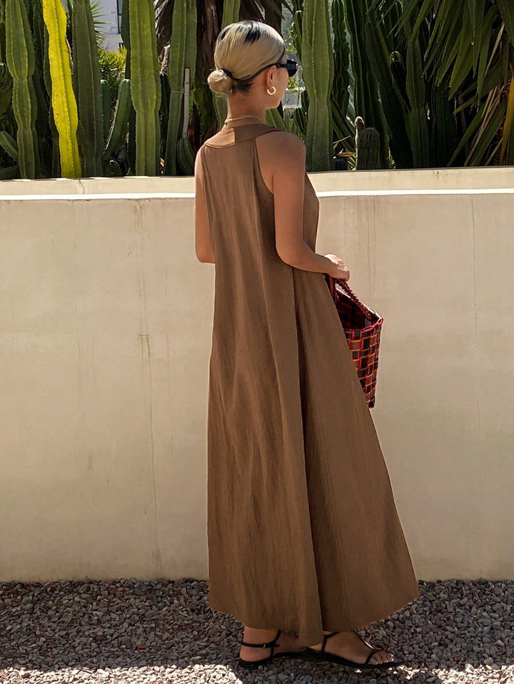 Rochie midi SHEIN, maro