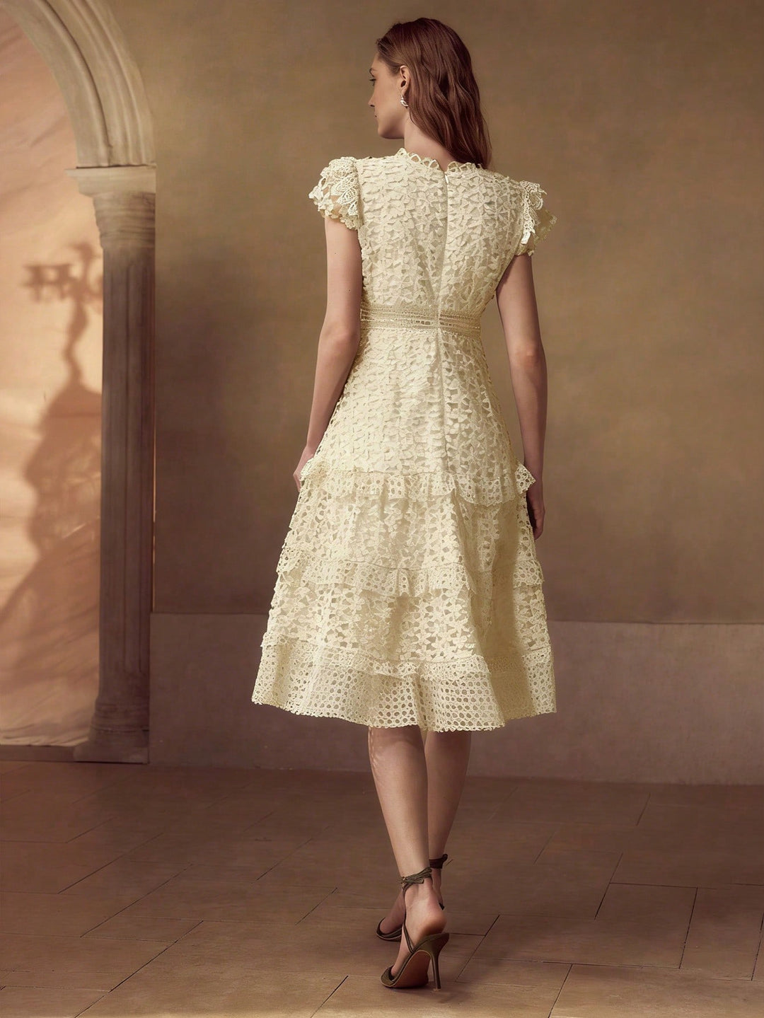Rochie midi SHEIN, portocaliu