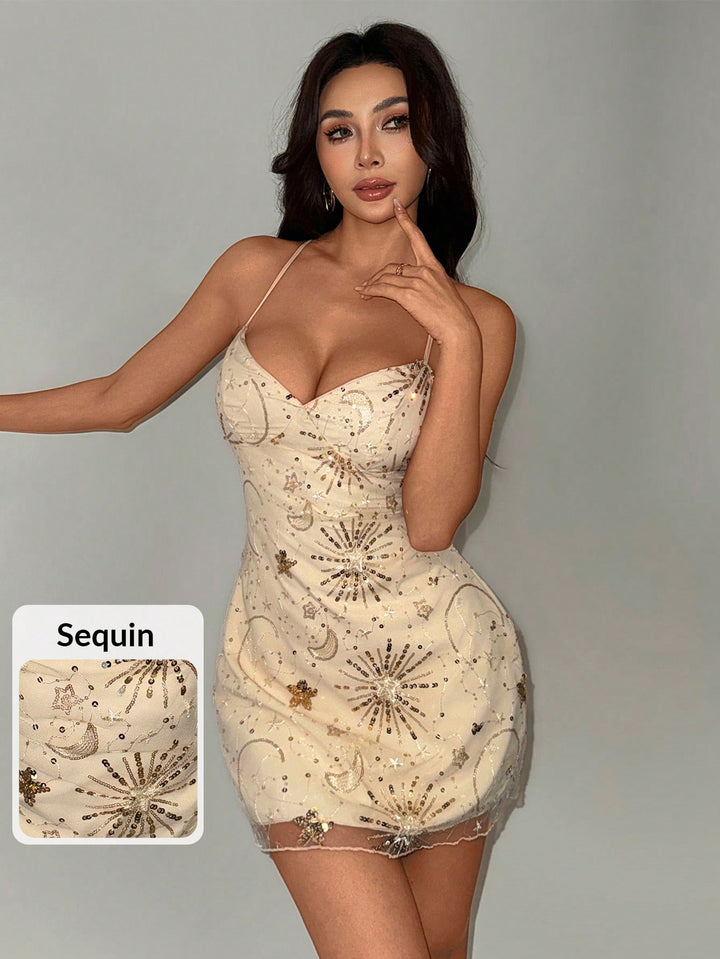 Rochie mini SHEIN, bej