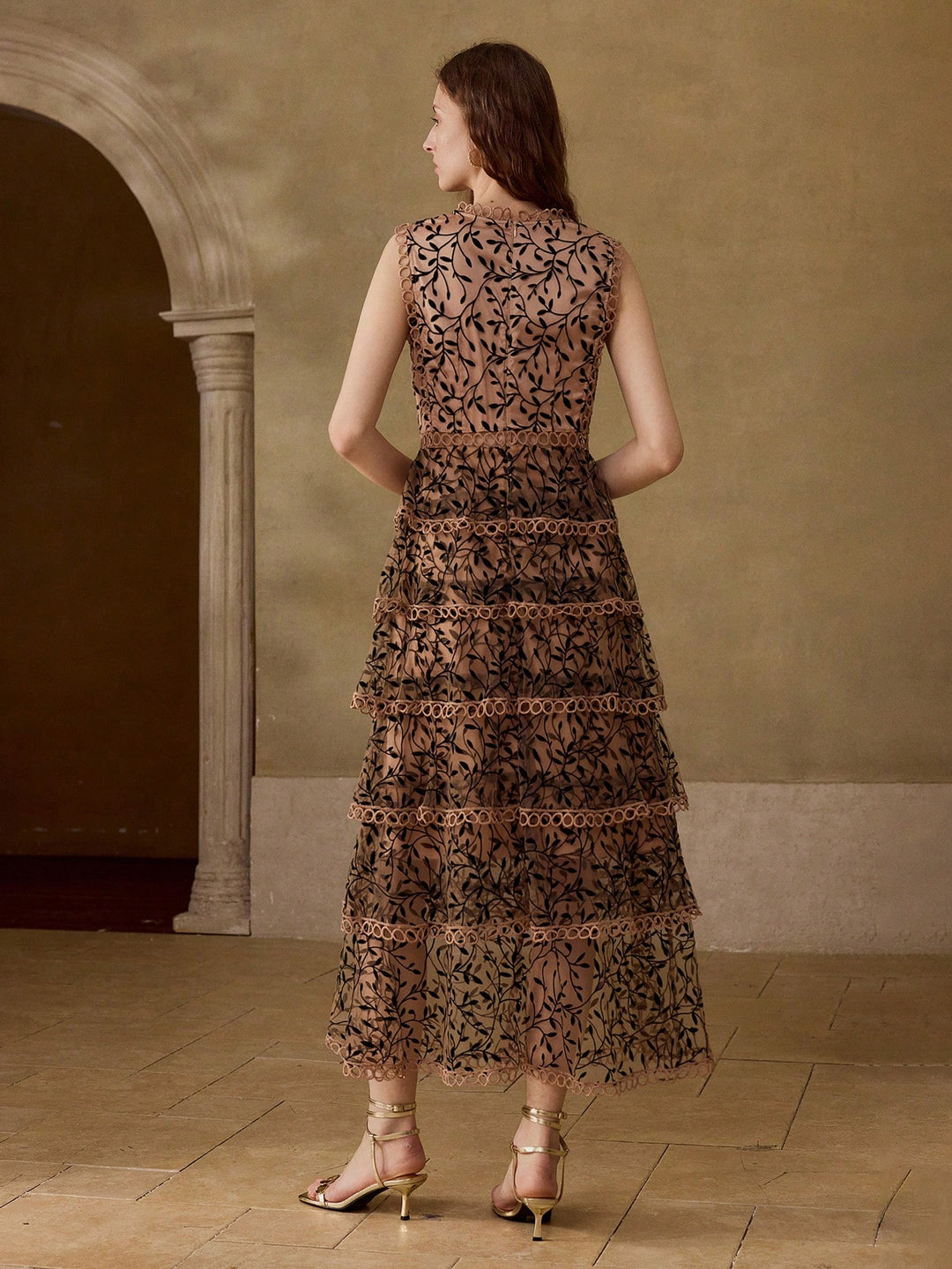 Rochie maxi SHEIN, portocaliu