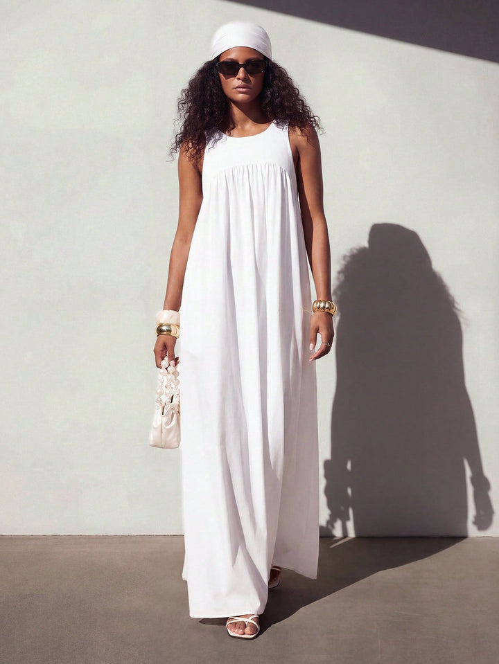 Rochie maxi SHEIN, alb