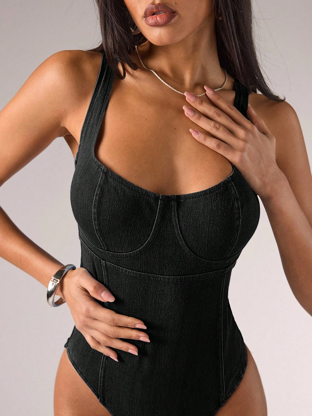 Top SHEIN, negru