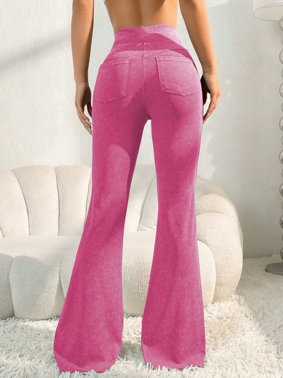 Pantaloni SHEIN, roz