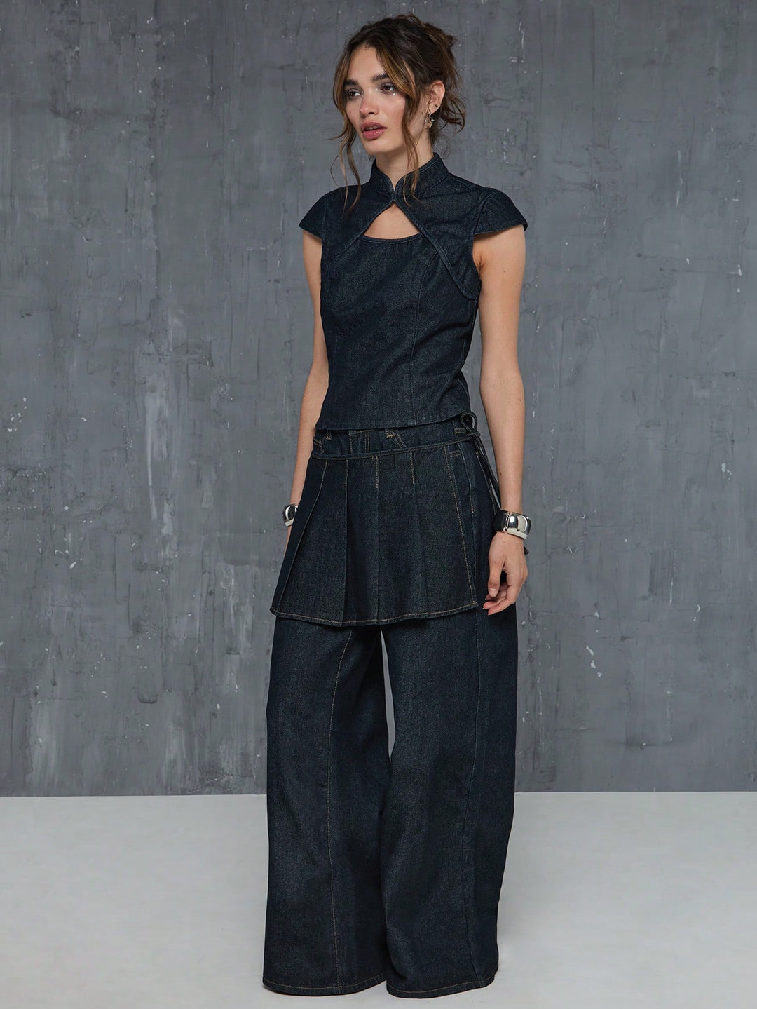Top SHEIN, negru