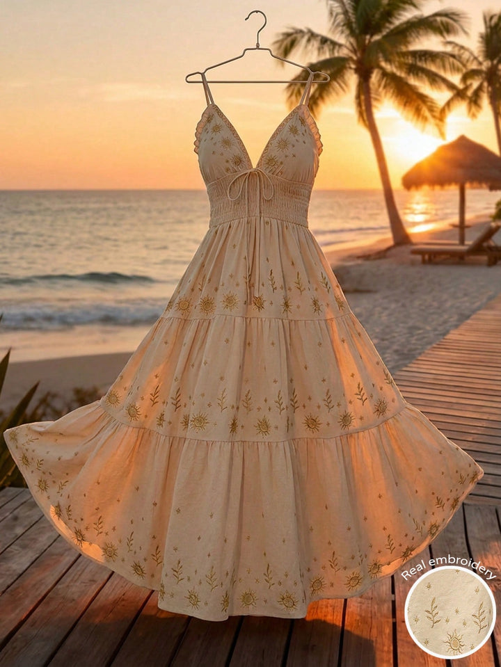 Rochie maxi SHEIN, portocaliu