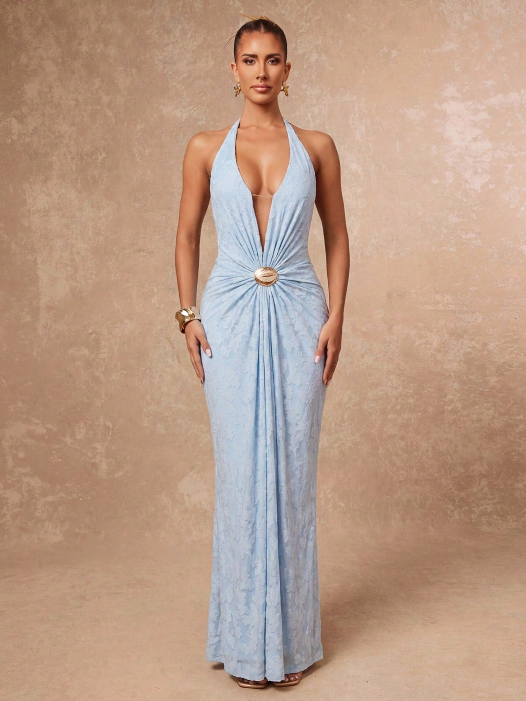 SHEIN maxi ruha, kék