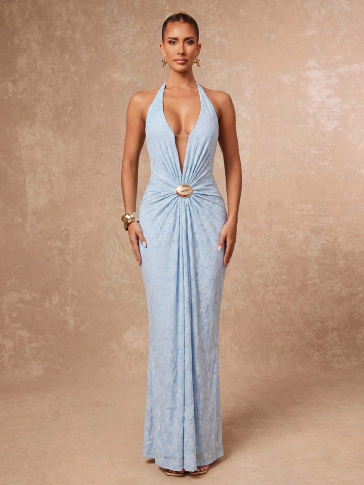 SHEIN maxi ruha, kék
