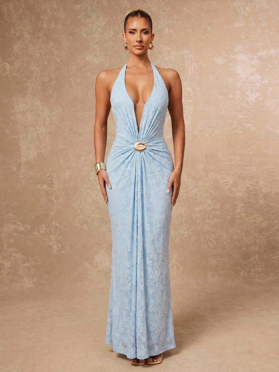 SHEIN maxi ruha, kék