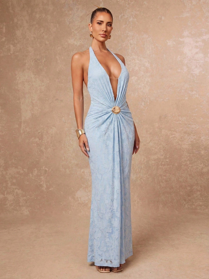 SHEIN maxi ruha, kék