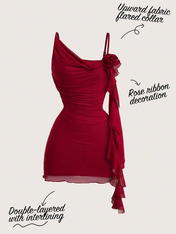 Rochie scurtă SHEIN, roșu