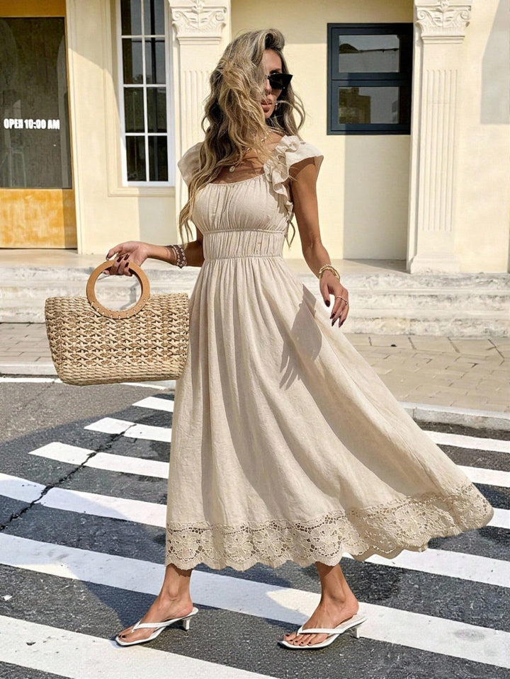 Rochie maxi SHEIN, bej