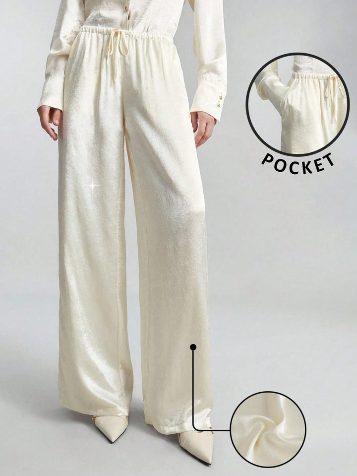Pantaloni SHEIN, alb