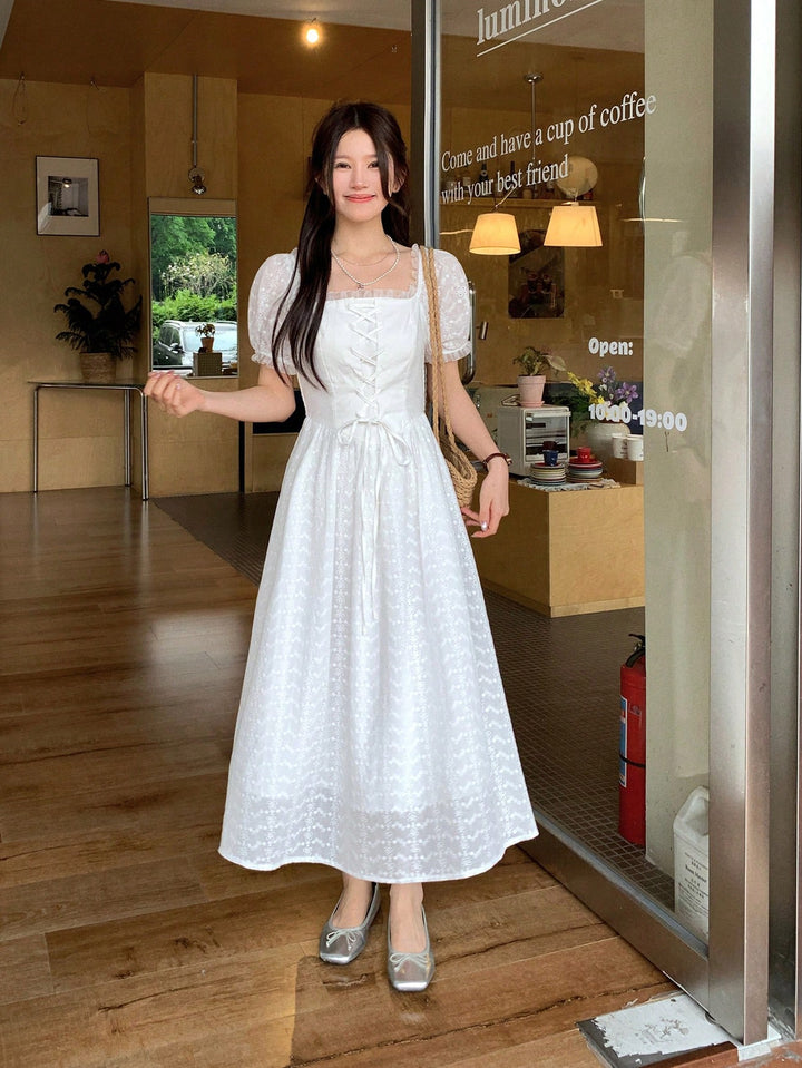 Rochie maxi SHEIN, alb