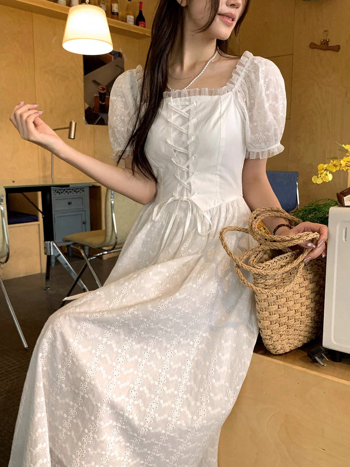 Rochie maxi SHEIN, alb