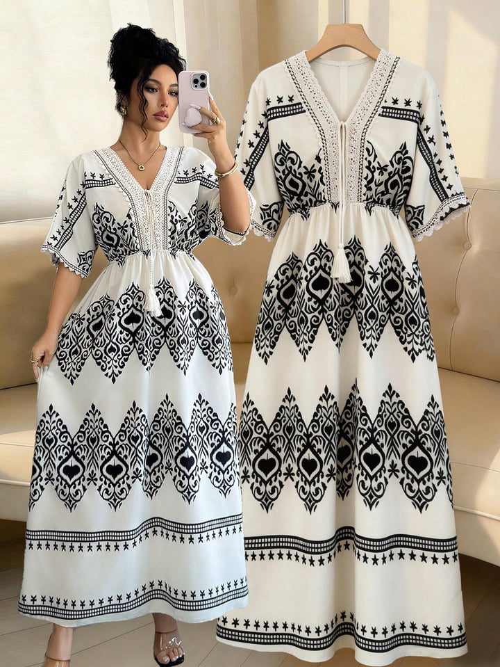 Rochie maxi SHEIN, portocaliu