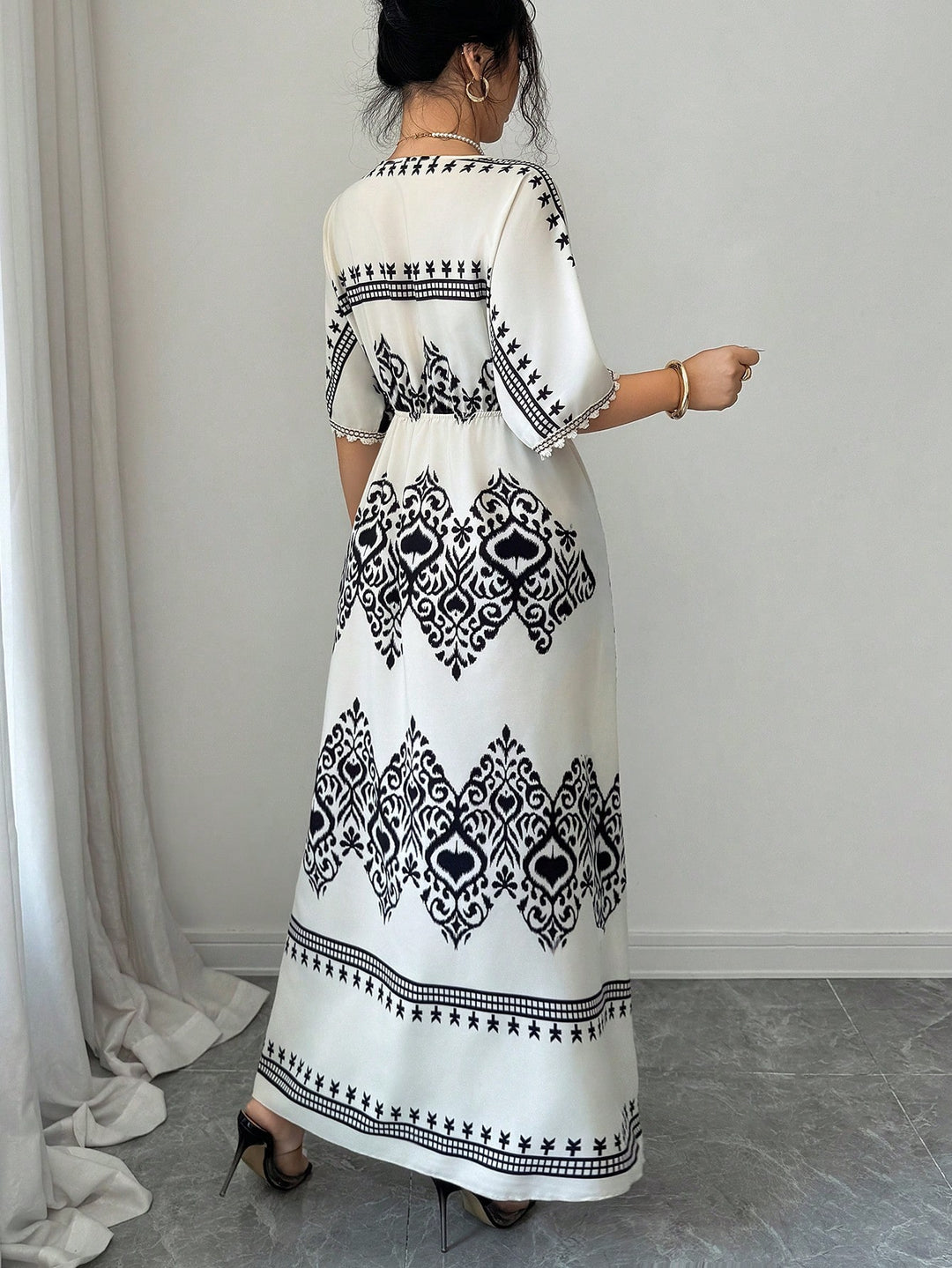 Rochie maxi SHEIN, portocaliu