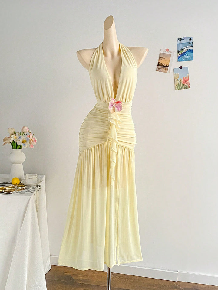 Rochie maxi SHEIN, galben