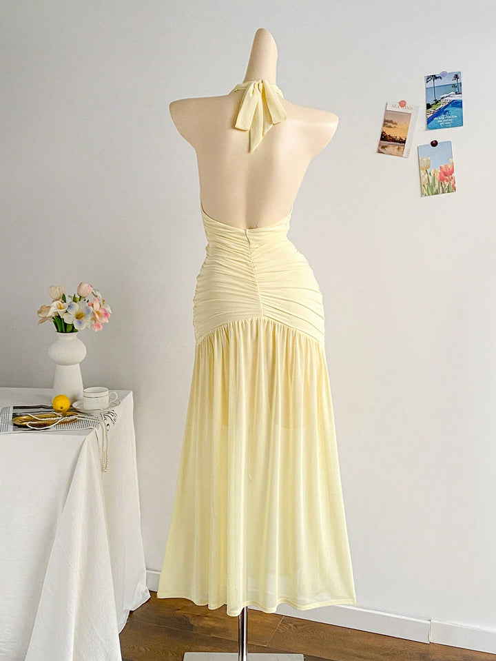 Rochie maxi SHEIN, galben