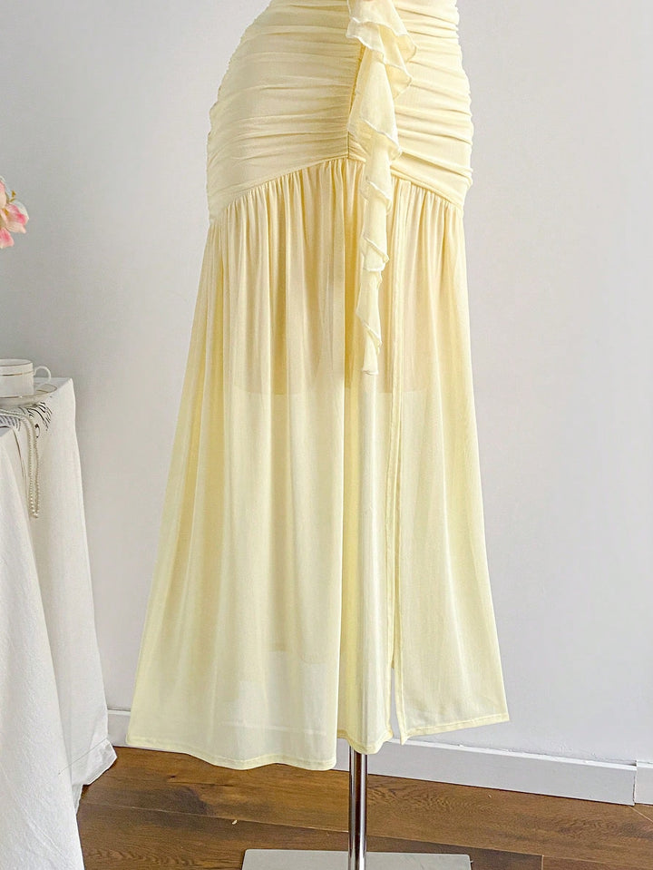 Rochie maxi SHEIN, galben