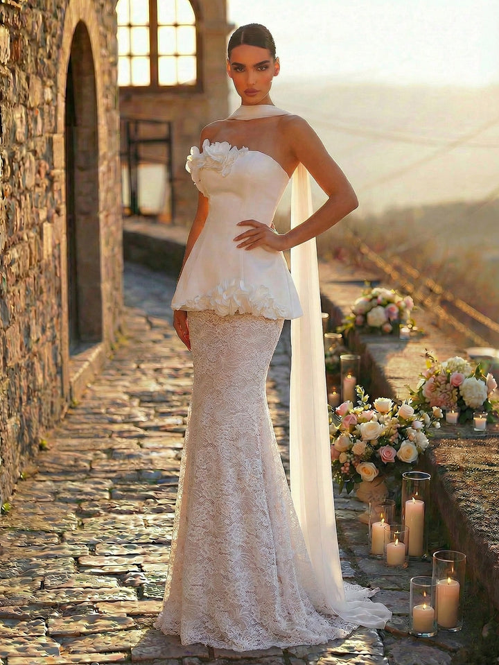 Rochie de mireasă SHEIN, alb