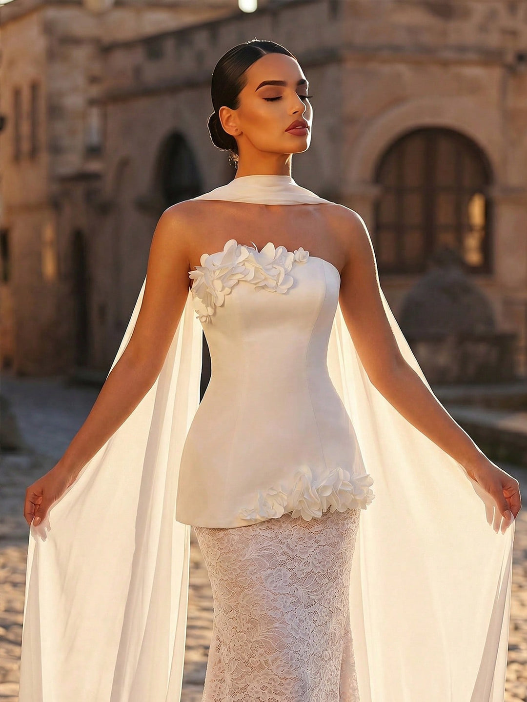 Rochie de mireasă SHEIN, alb