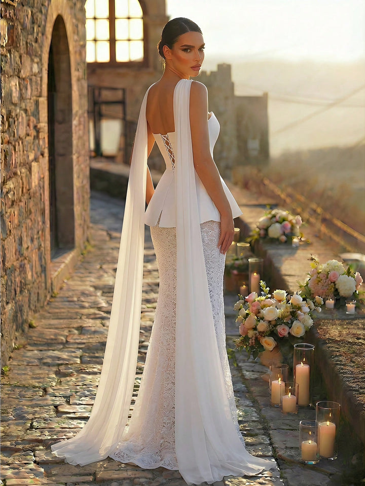 Rochie de mireasă SHEIN, alb