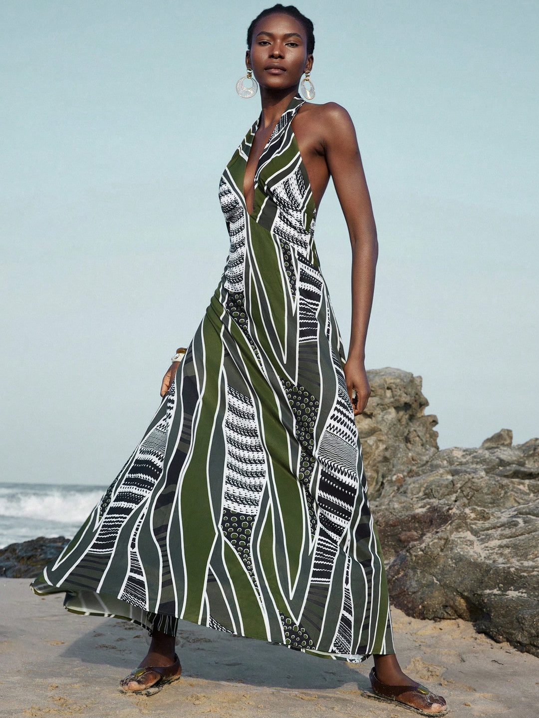Rochie maxi SHEIN, mix culori