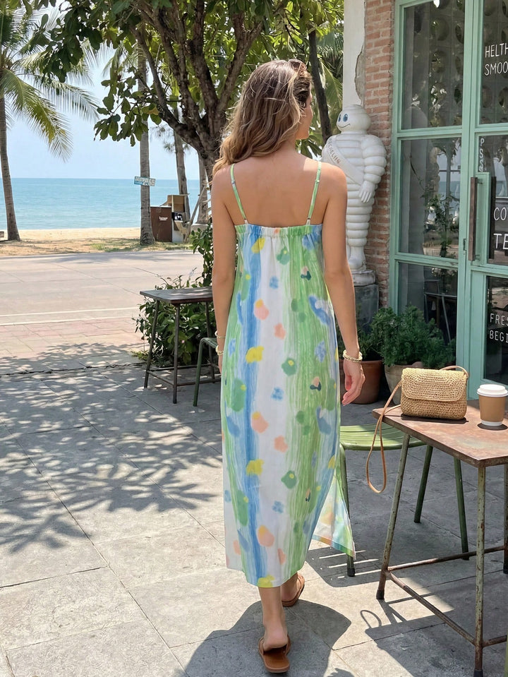 Rochie midi SHEIN, verde