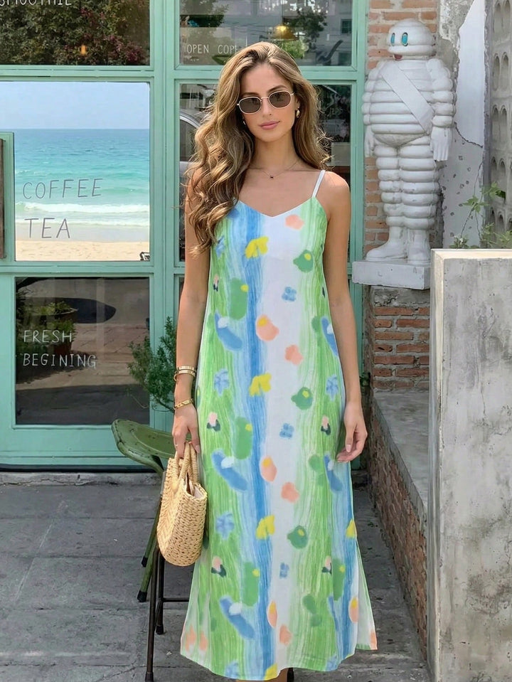 Rochie midi SHEIN, verde