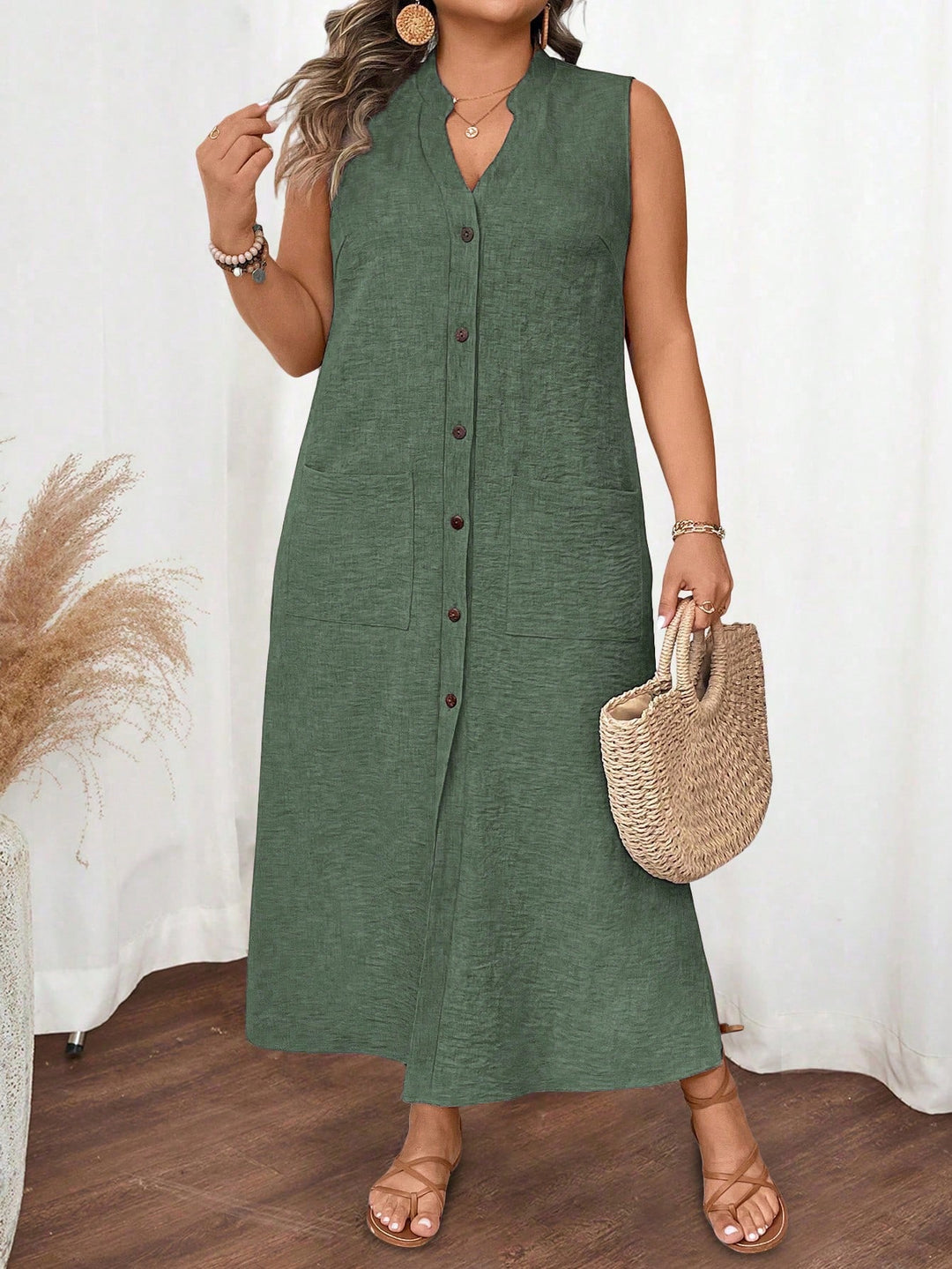 Rochie SHEIN, verde