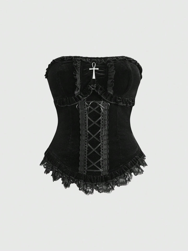 Top SHEIN, negru