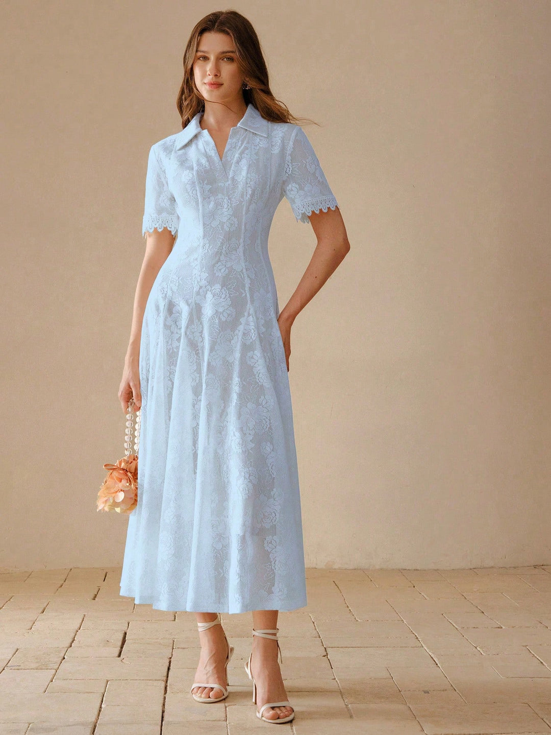 Rochie midi SHEIN, albastru