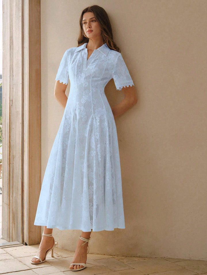 Rochie midi SHEIN, albastru