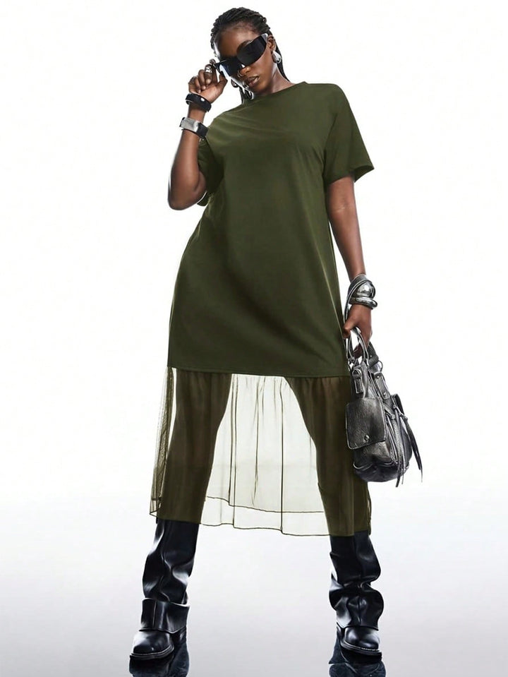 Rochie SHEIN, kaki
