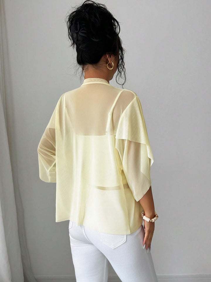 Top SHEIN, galben