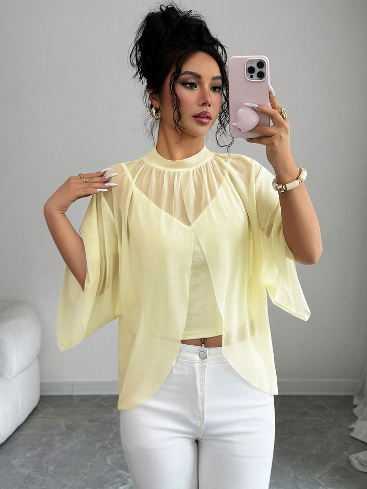 Top SHEIN, galben