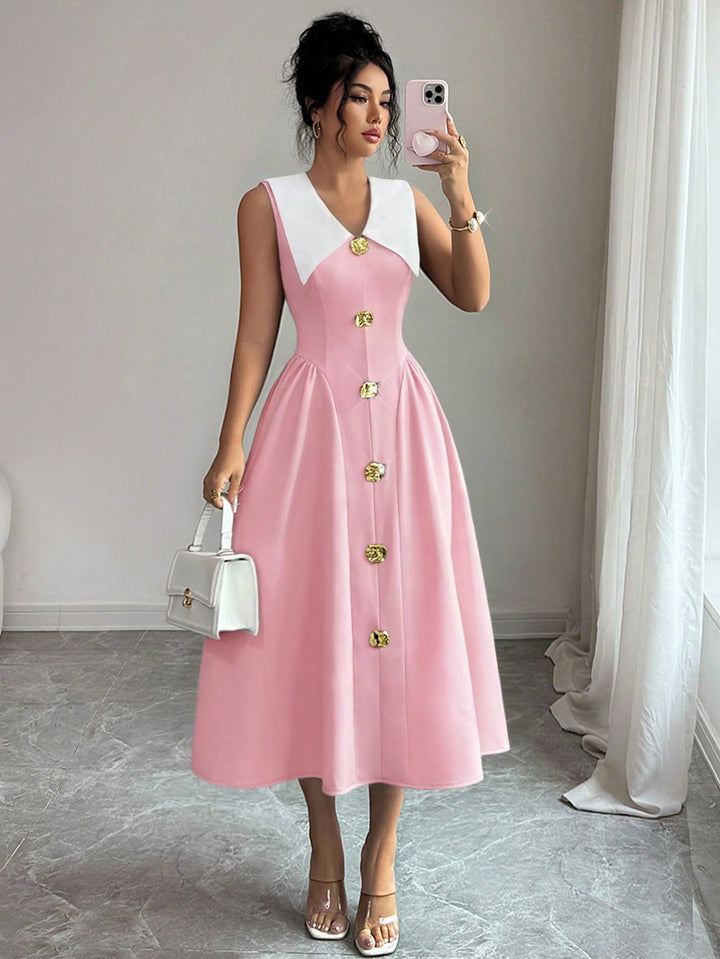 Rochie maxi SHEIN, roz