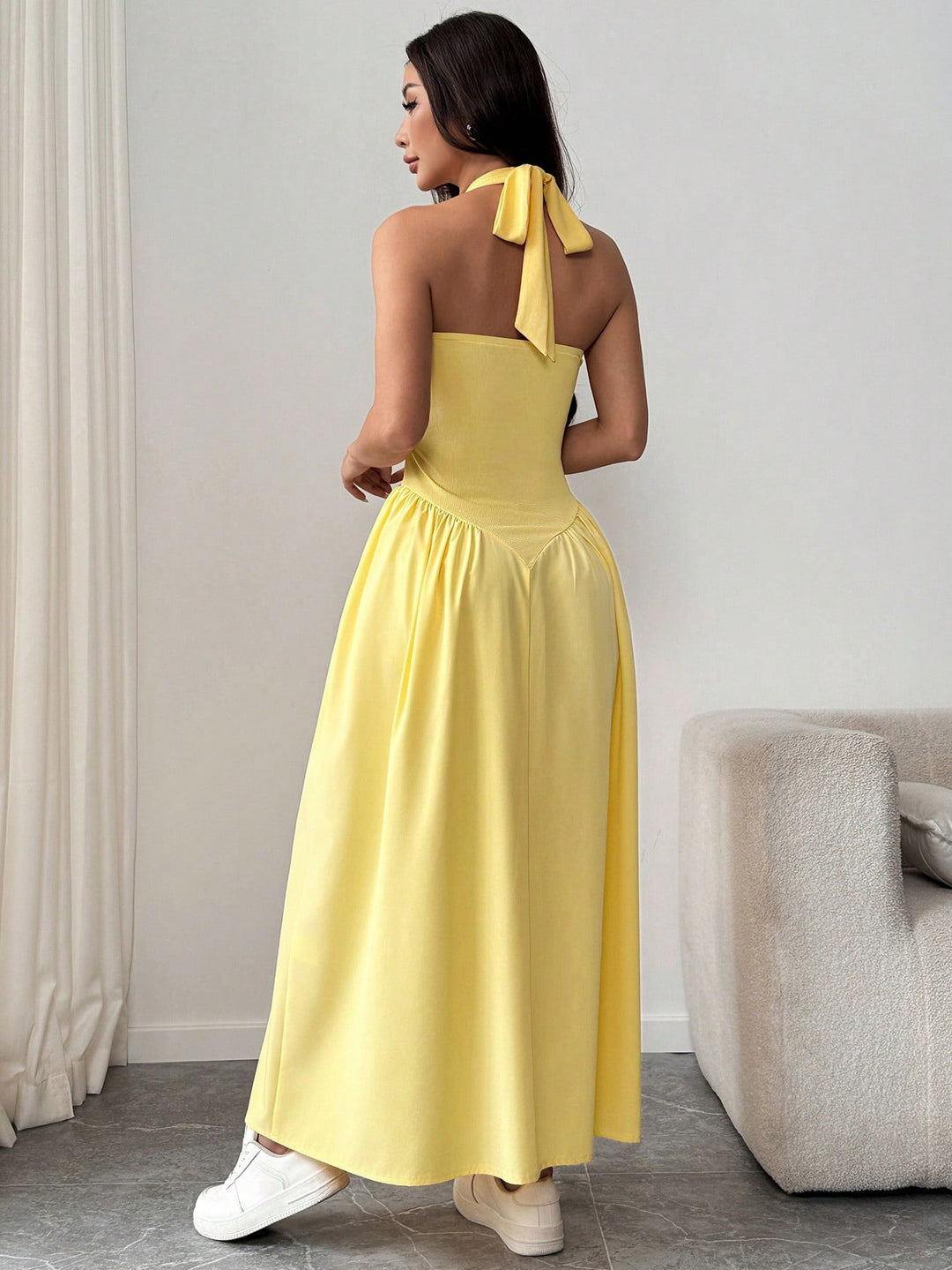 Rochie maxi SHEIN, galben