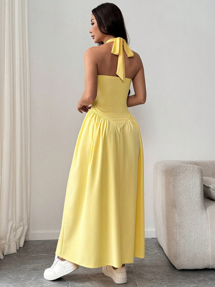 Rochie maxi SHEIN, galben