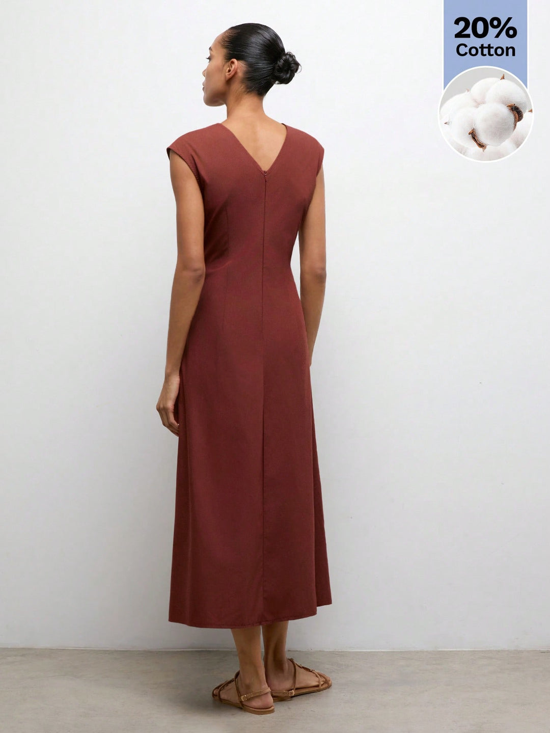 Rochie midi SHEIN, vișiniu