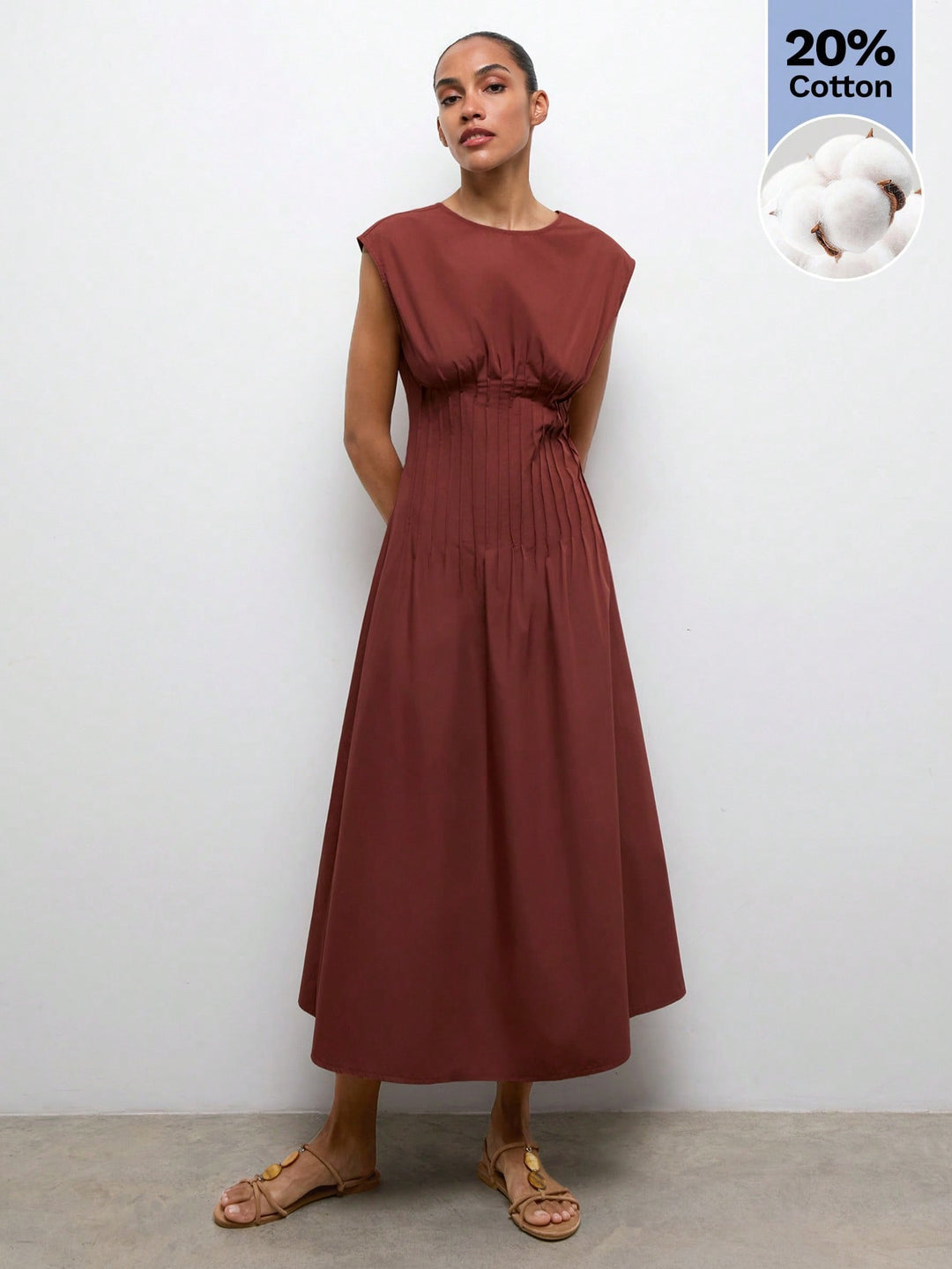 Rochie midi SHEIN, vișiniu