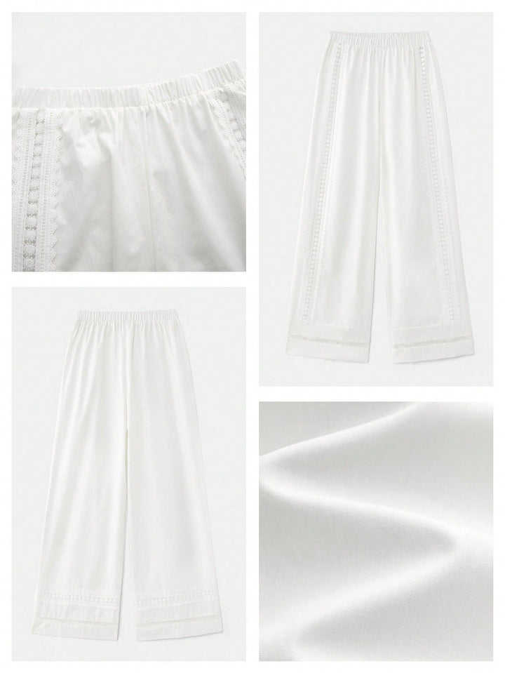 Pantaloni SHEIN, alb