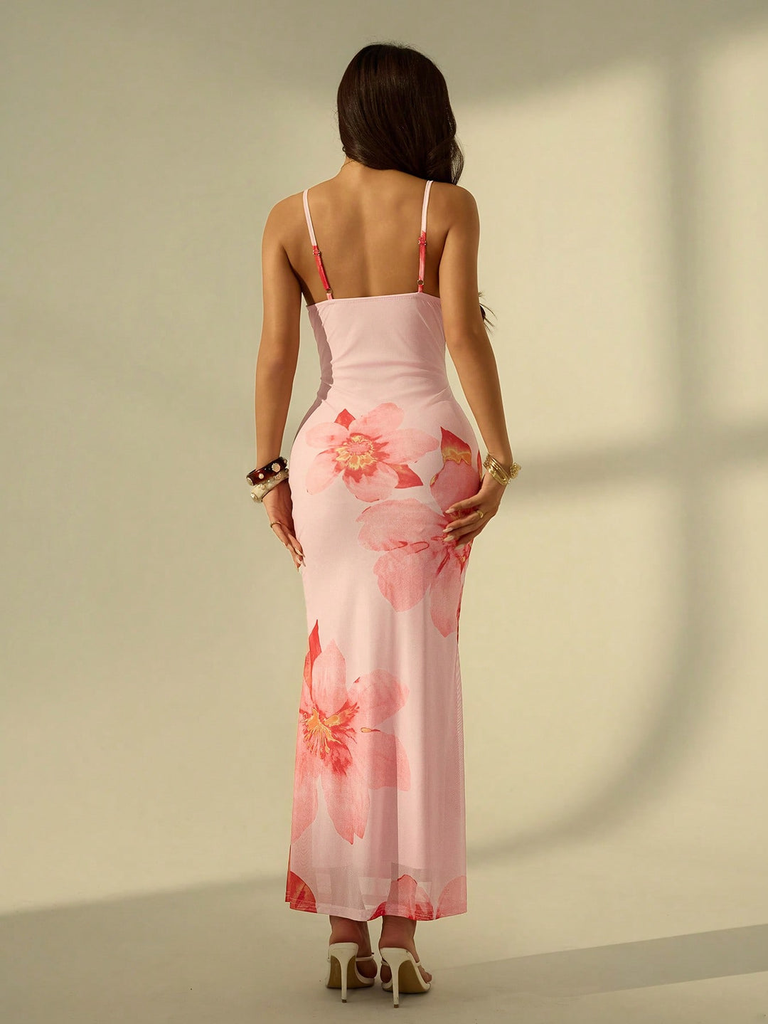 Rochie maxi SHEIN, roz