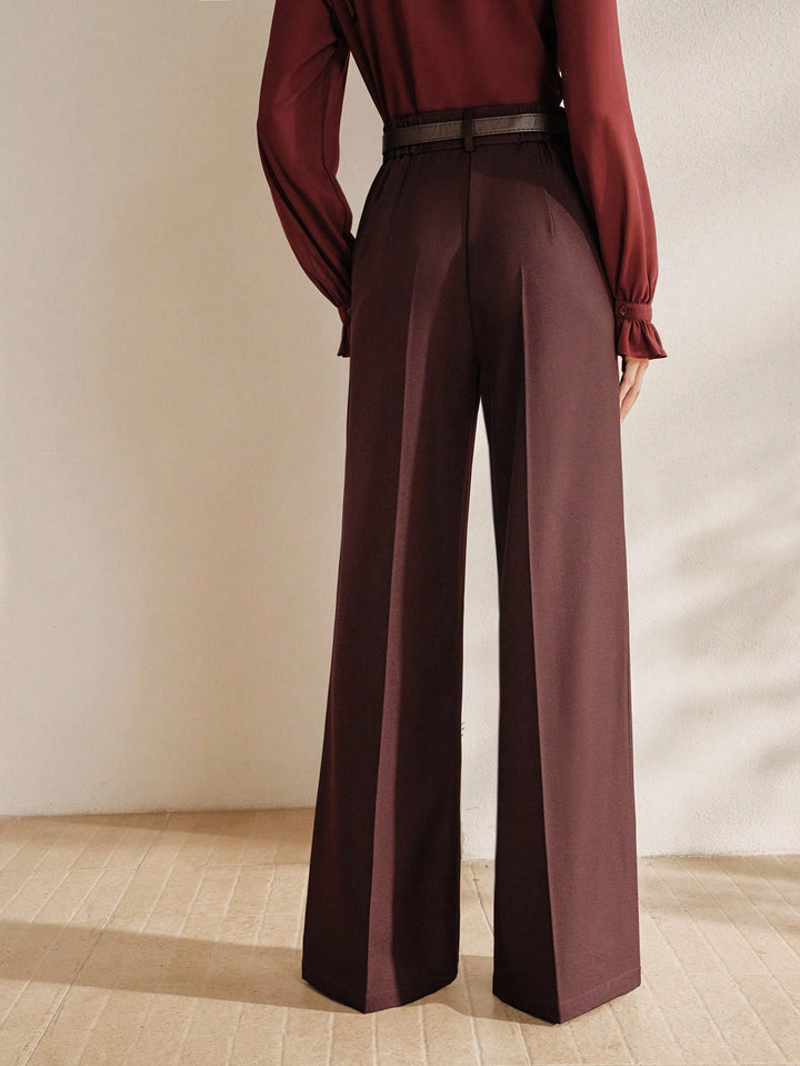 Pantalon SHEIN, maro