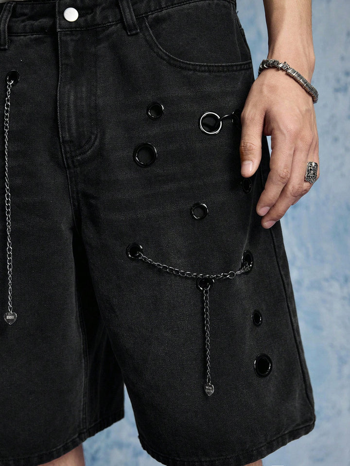 Pantaloni scurți SHEIN, negru