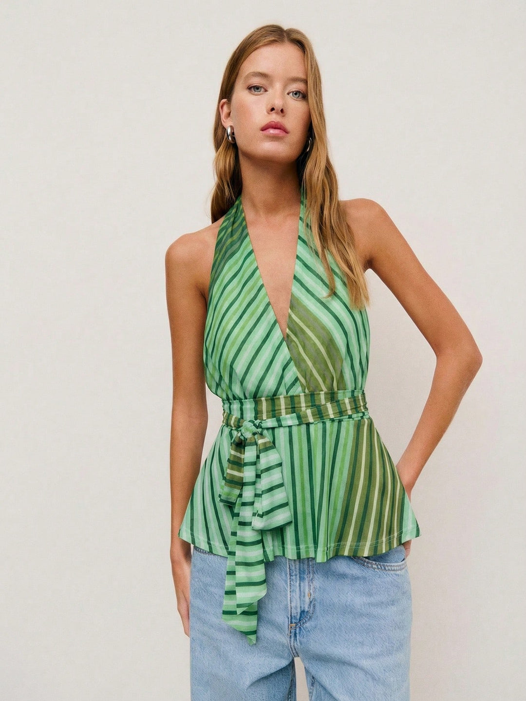 Top SHEIN, verde