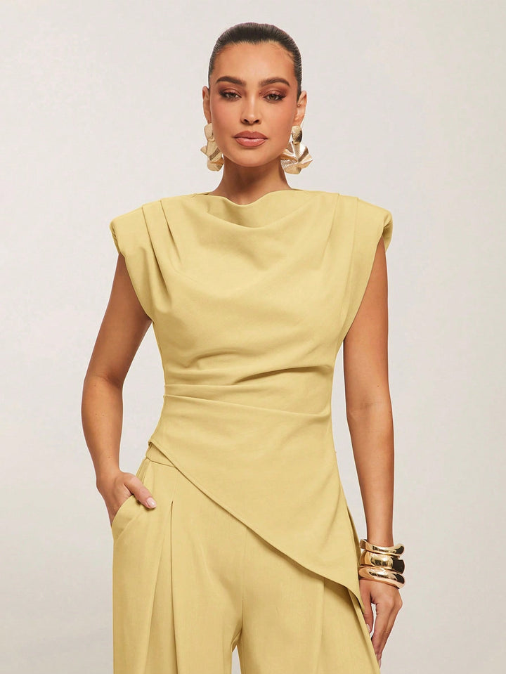 Top SHEIN, galben