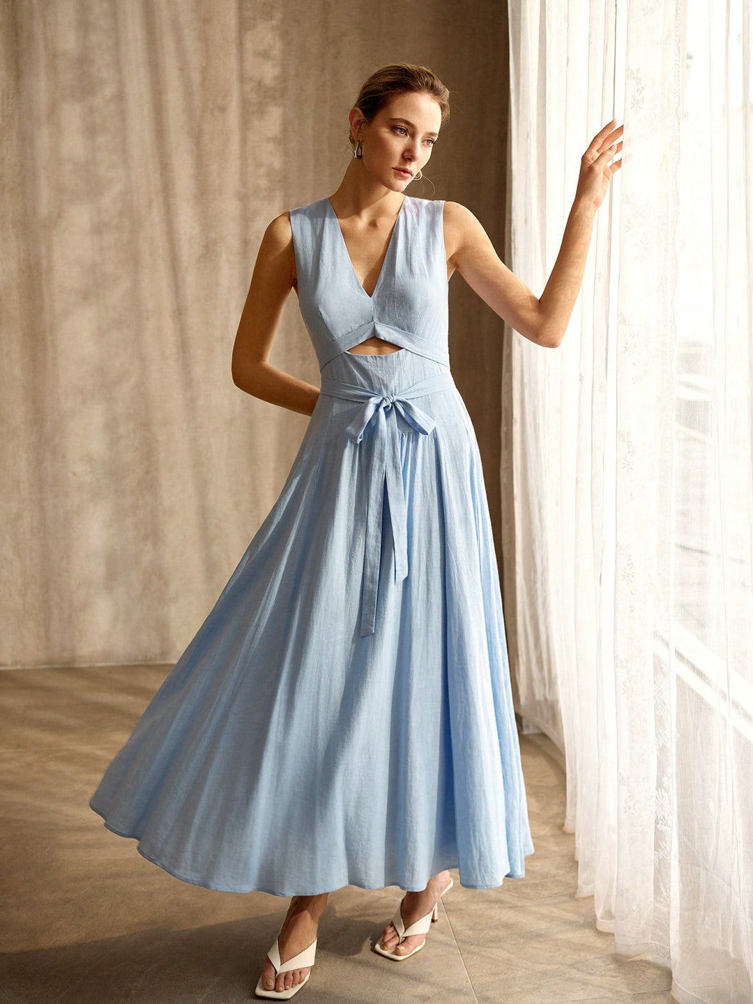 Rochie maxi SHEIN, albastru