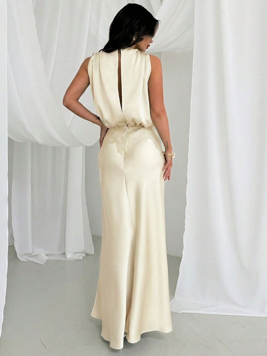 Rochie maxi SHEIN, portocaliu